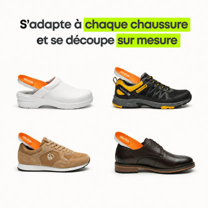Semelles de soulagement pour douleurs au talon & fasciite plantaire