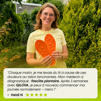 Semelles de soulagement pour douleurs au talon & fasciite plantaire
